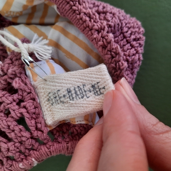 Free People She Made Me Essential Crop Crochet Bikini Top M/L NWT - Picture 9 of 10